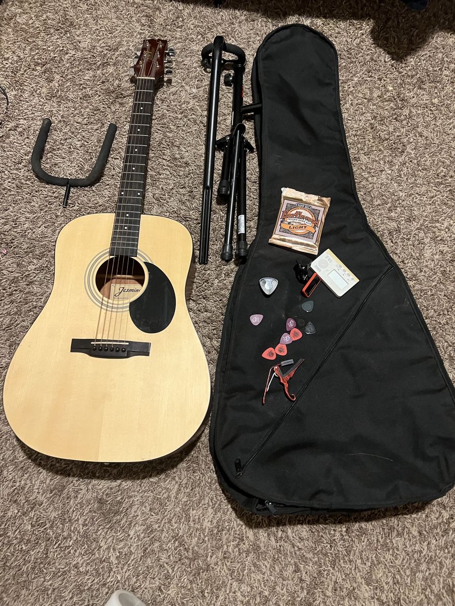 Jasmine Acoustic Guitar FULL BEGINNER KIT
