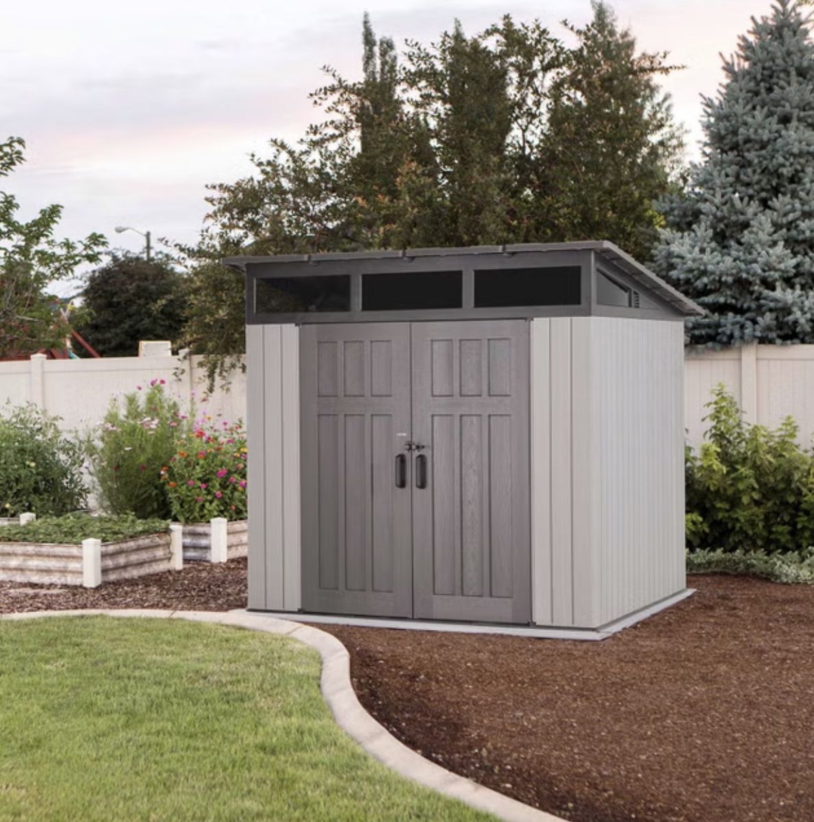Lifetime 7.5' x 7.5' Modern Outdoor Storage Shed - New in Box