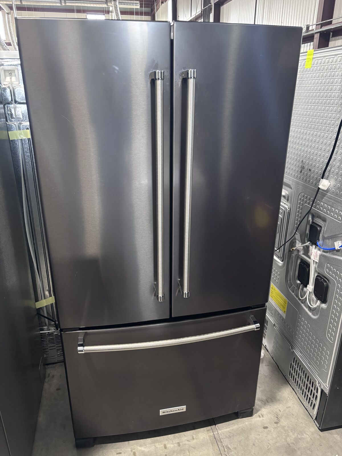 KitchenAid 25cu.ft Refrigerator Black Stainless