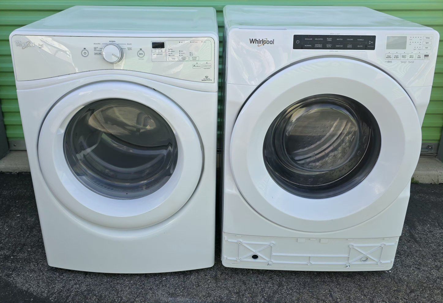 whirlpool washer and dryer