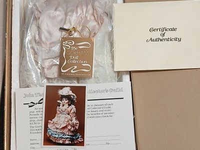 The Gorham Doll Collection Porcelain Doll in Box with COA