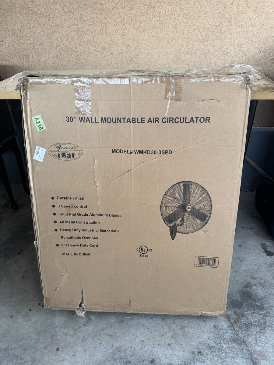 New Canarmna LFI 30” wall mountable air circulation