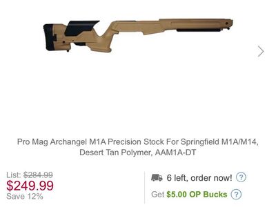 Archangel Stock For Springfield M1A / M14 OPEN BOX
