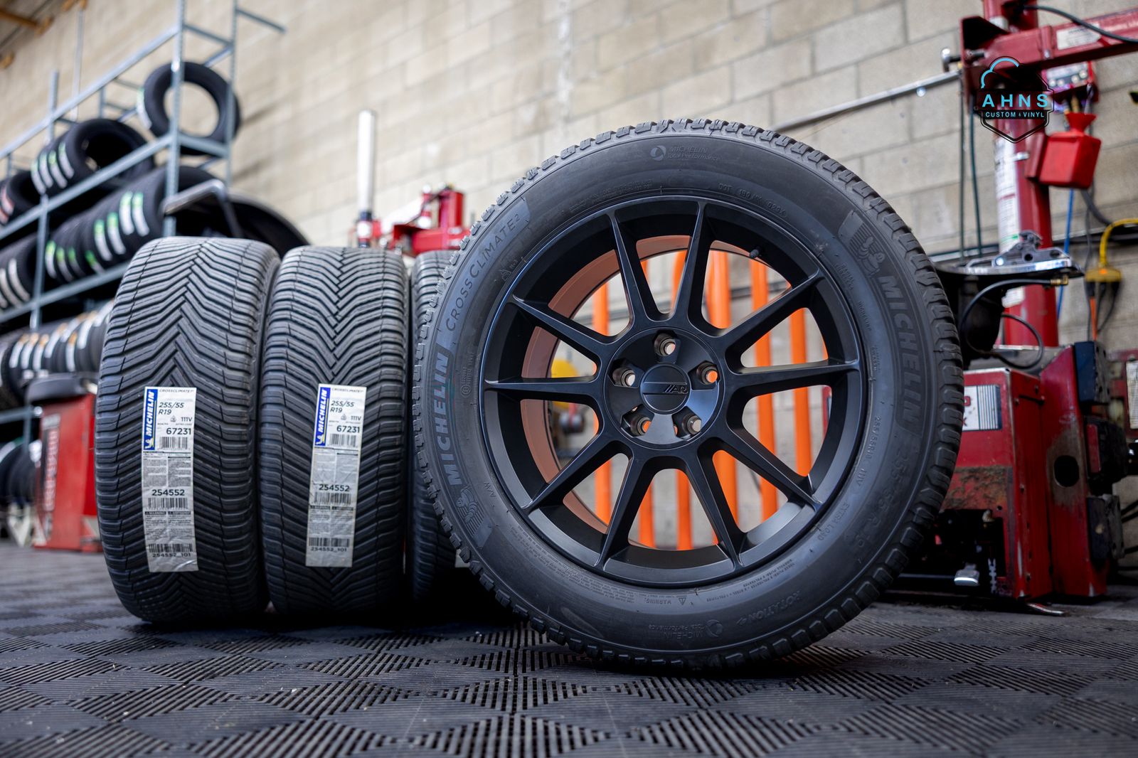 19" Tesla Model X | 255 55 19 Michelin Cross Climate 2 | Free Install | Free Lugs | 255/55r19 | Acura | Audi | BMW