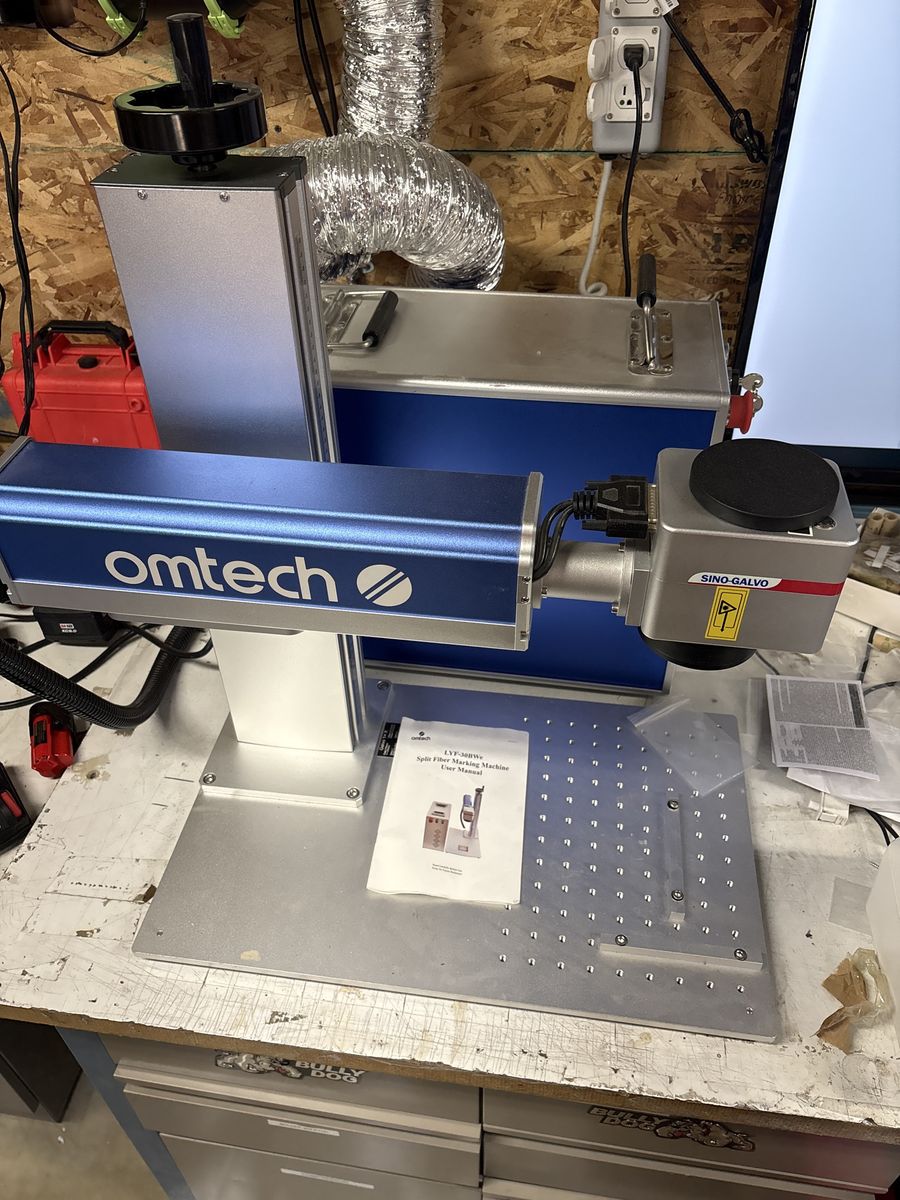 OMTech LYF-20MW Split Fiber Laser Marking Machine for Metal & Plastic Engraving