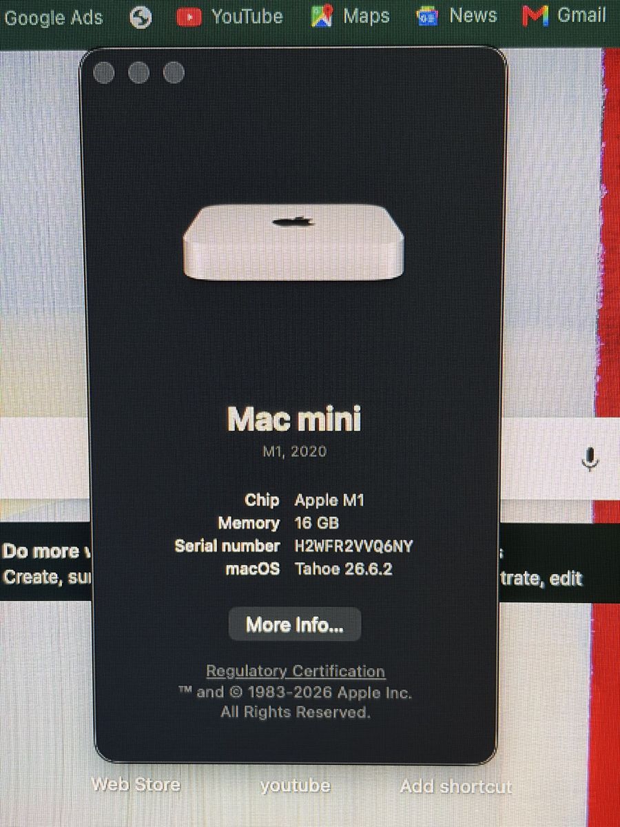 M1 Mac Mini 16gb 512gb Excellent Condish 
