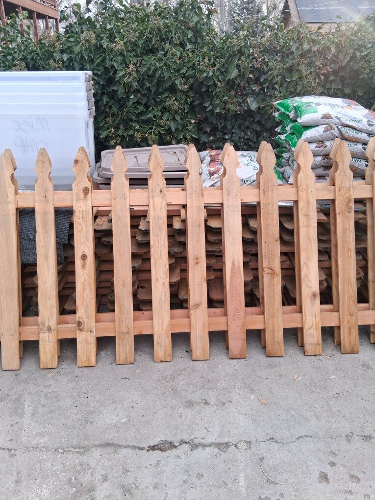 Picked fence.  New