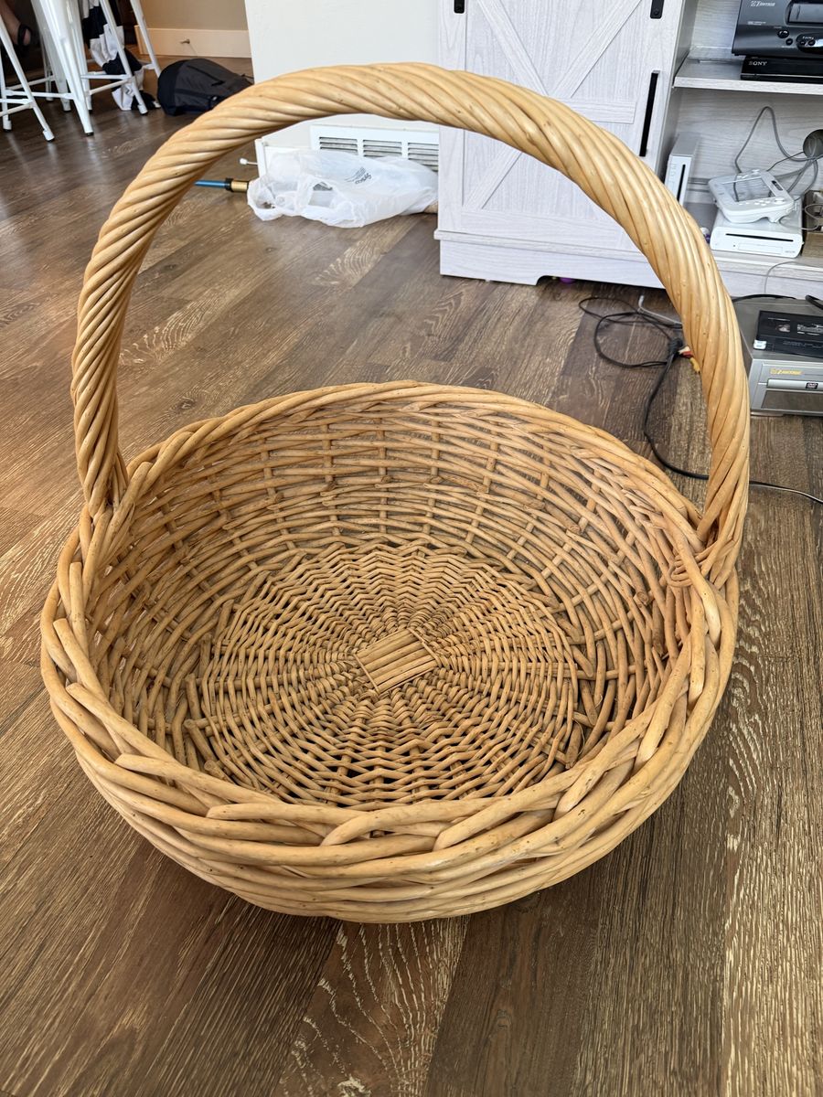 24" large wicker basket