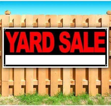 Yard Sale Sign Banner