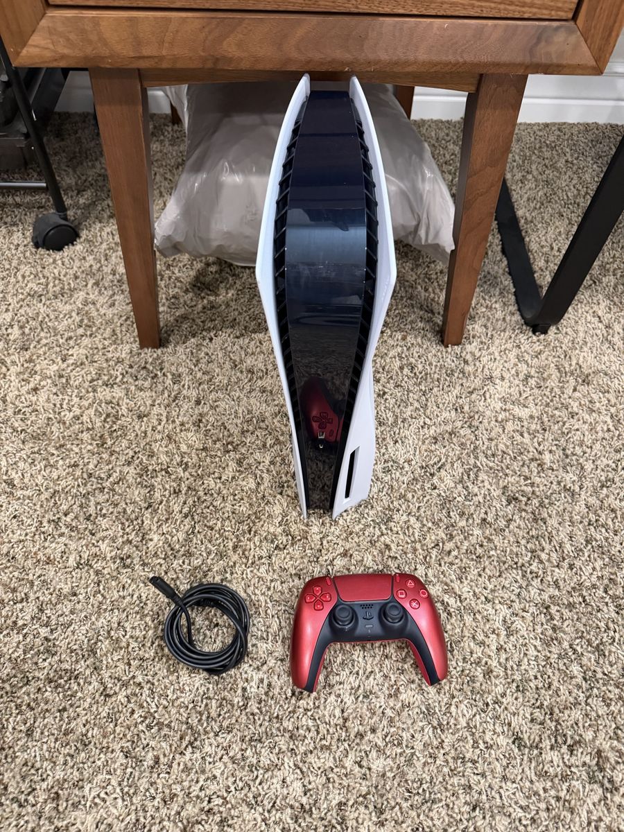 PlayStation 5 and red controller 