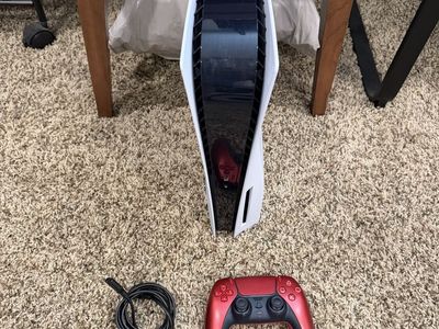 PlayStation 5 and red controller