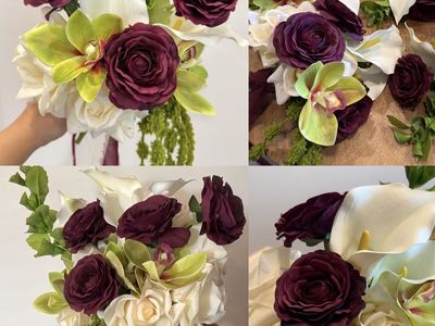 7 Faux Real Touch Bridal and Bridesmaid Bouquets