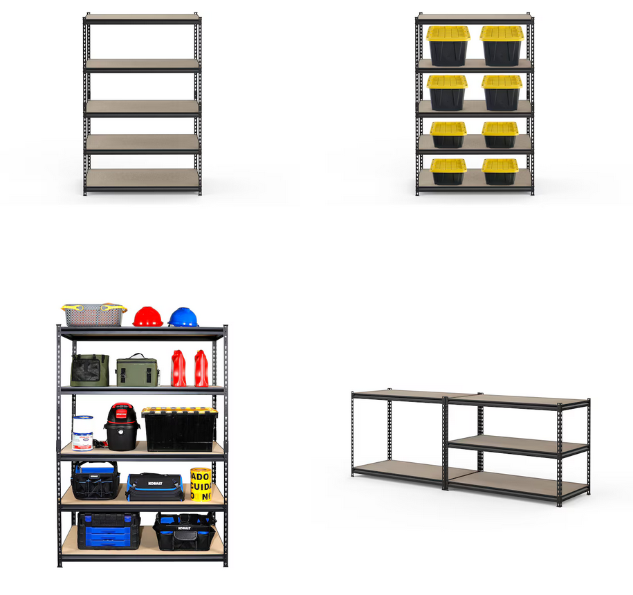 6’ x 4’ industrial Racks brand new on the pallet $100 per stand with five shelves