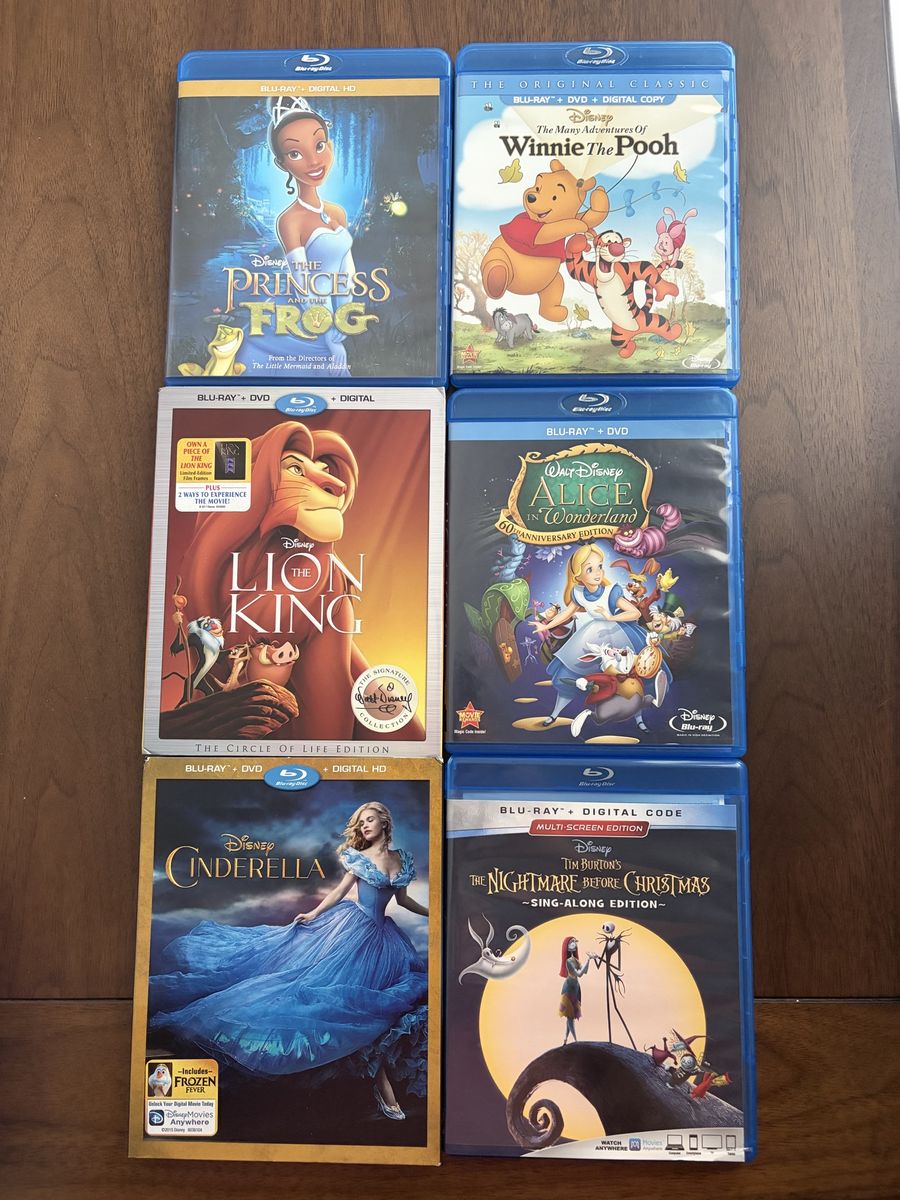 Assorted Disney Blu-ray Movies
