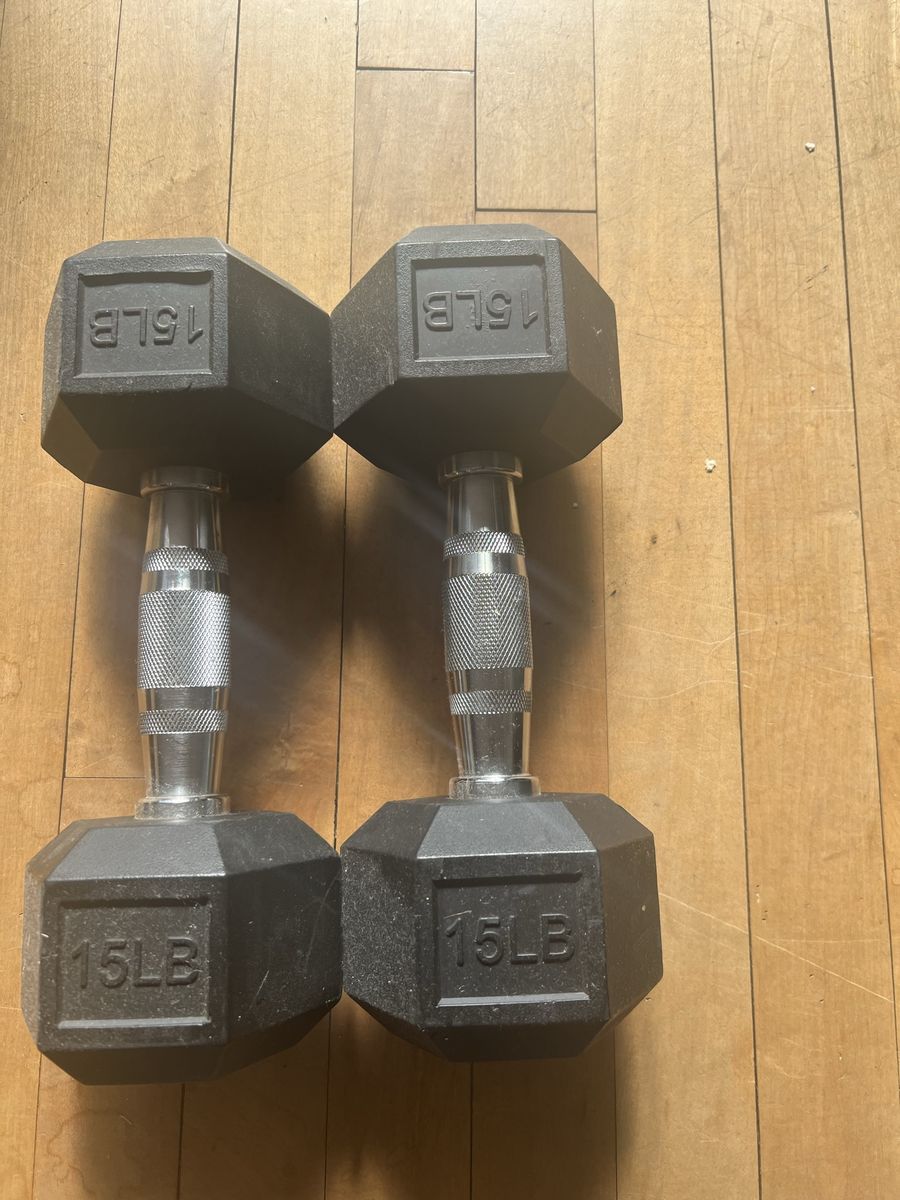 15 Lbs Hex Dumbells