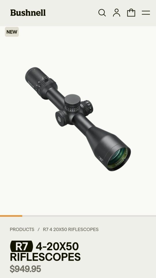 Brand New Bushnell R7 4-20x50 Rifle Scope