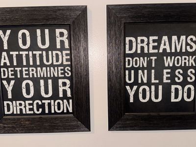 6 Home Decor Motivational Wall Art Poster