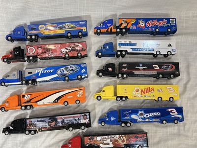 Lot of 11 NASCAR Semi Truck Transport Diecast Collectibles Dale Earnhardt
