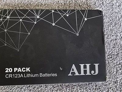 AHJ CR123A Lithium Batteries - 20 Pack - New