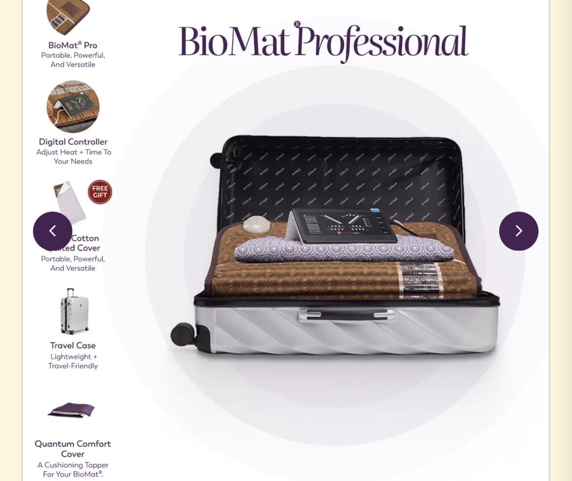 BioMat Professional Original Amethyst Infrared Mat - 74"x27.5", Stress/Pain Relief, Sleep Support