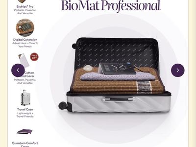 BioMat Professional Original Amethyst Infrared Mat - 74"x27.5", Stress/Pain Relief, Sleep Support