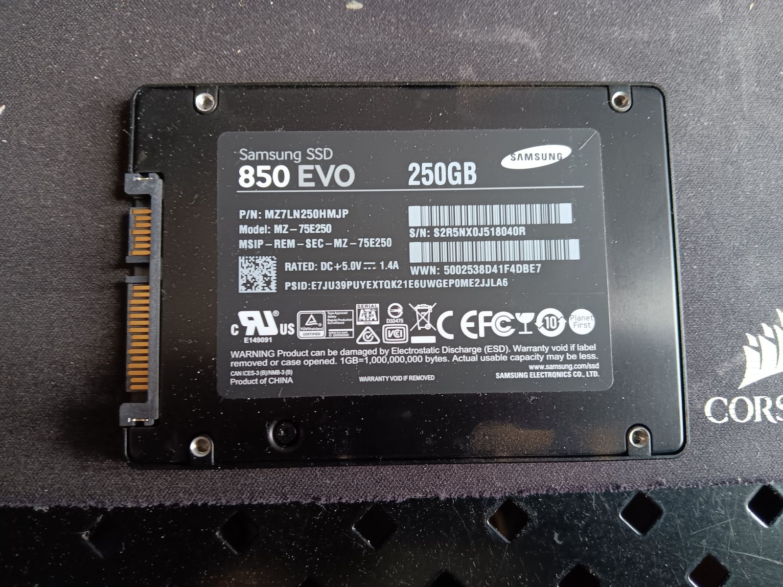 Samsung 850 EVO 250GB Solid State Drive SATA
