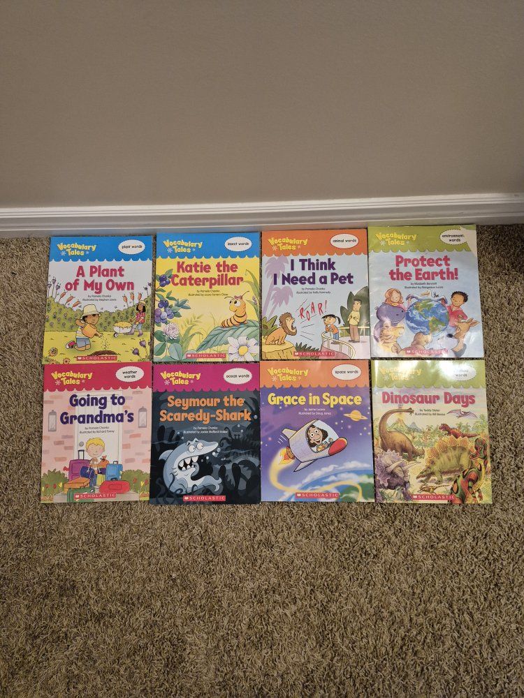 Early reader books, set of 8 Vocabulary  Tales books