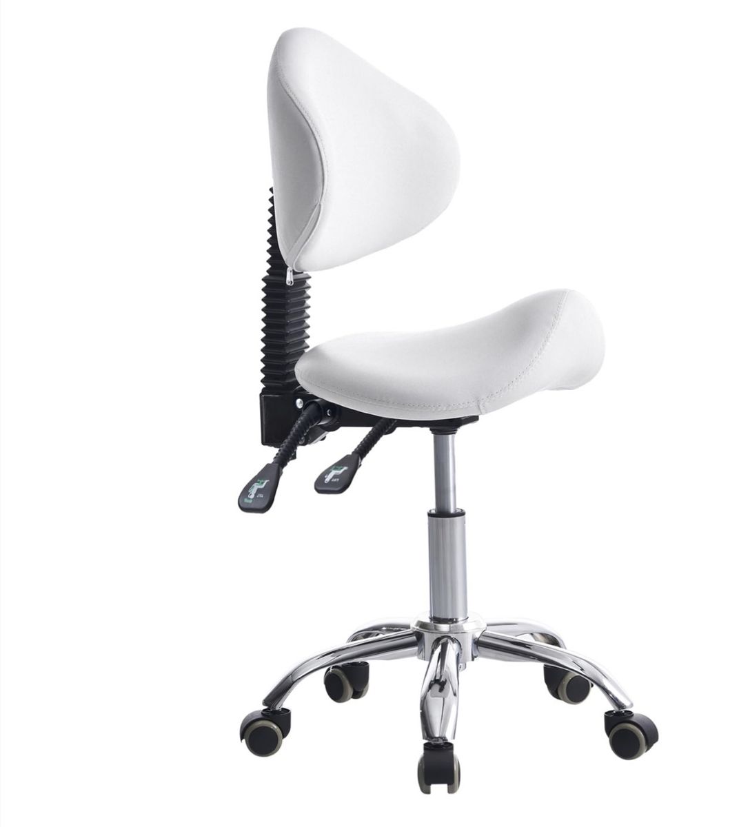 Ergonomic Stool Adjustable Hydraulic White