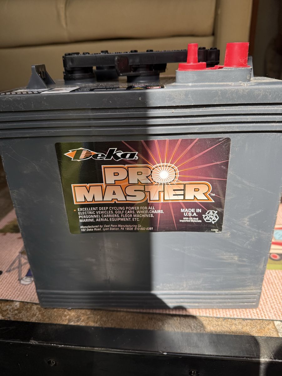 2 six volt rv batteries