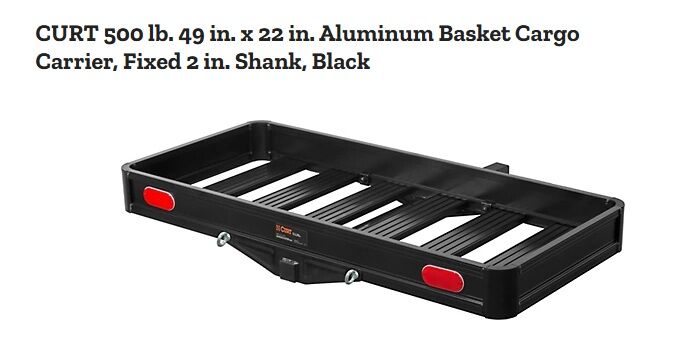 CURT -- CARGO BASKET -- 49" x 22"