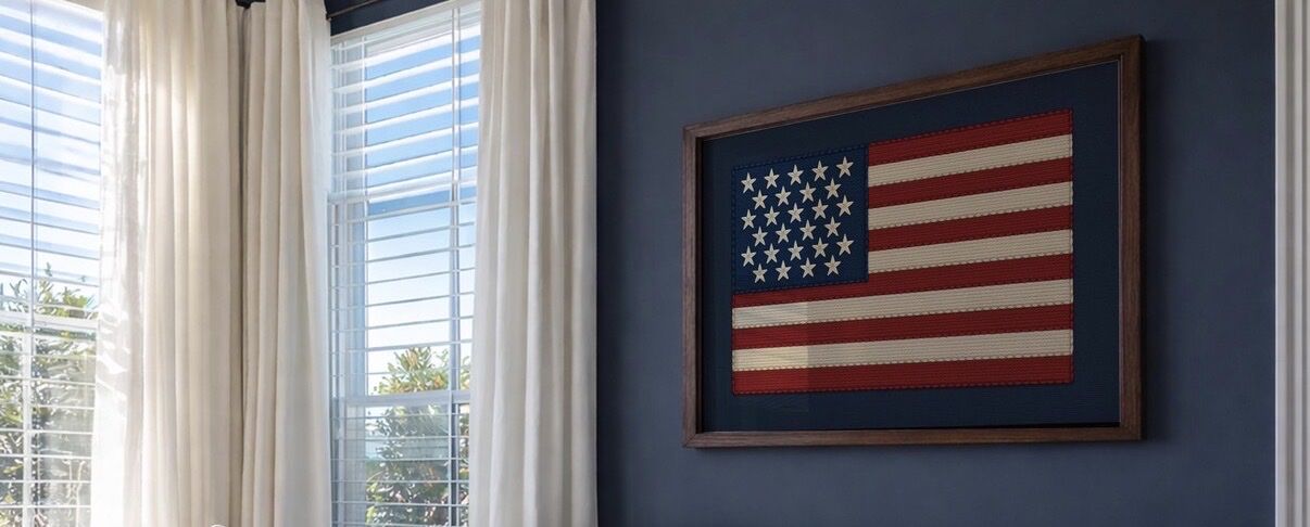 American flag print