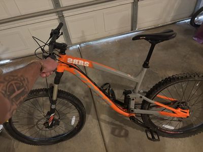 Kona Process 153 Full Suspension Mountain Bike - Orange/Gray, RockShox, WTB Saddle
