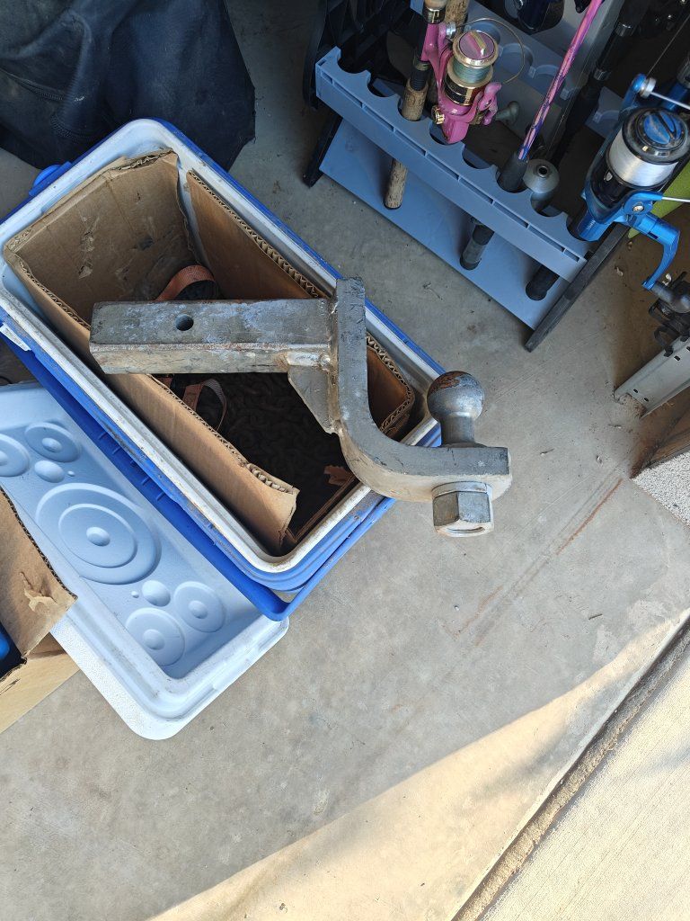 Heavy Duty Trailer Hitch Ball Mount Drop Shank with 2 Inch Ball 6000 lbs Max