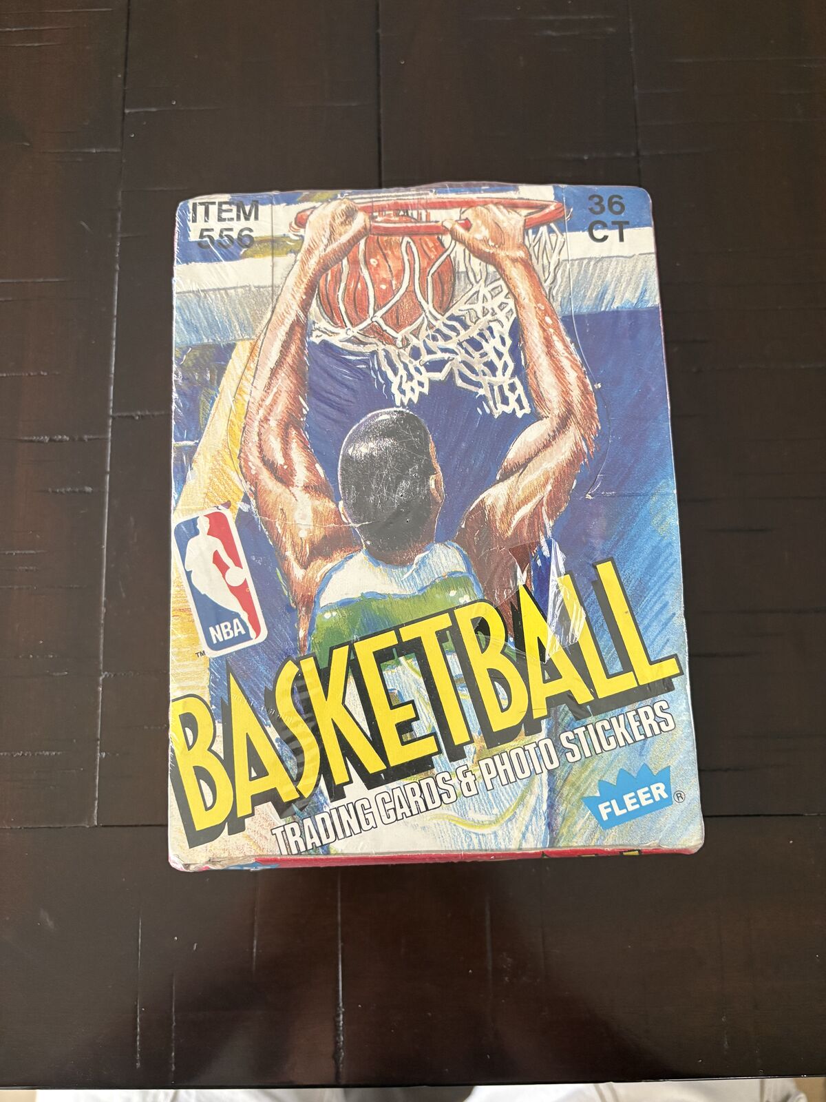 1989 Fleer NBA Basketball Wax Card Box- 36 sealed packs