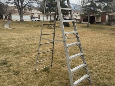Tall! Aluminum Ladder A-Frame Step Ladder