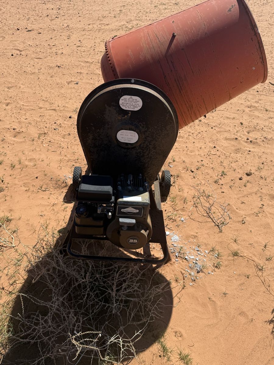 Gas Powered Cement Mixer