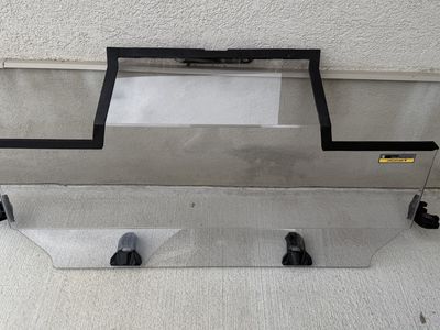 Polaris lock and ride rear window for 4 seat rzr