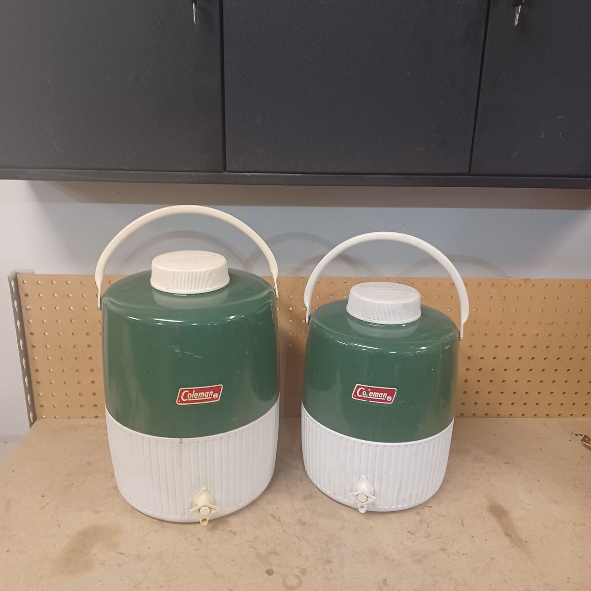 Coleman water jugs. $25 ea.
