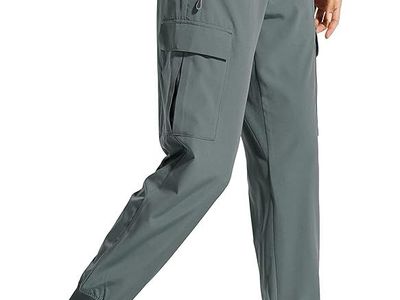 NEW Libin Women's Cargo Joggers Lightweight Quick Dry Hiking Pants Athletic Travel XXL Two pair / Colors Available