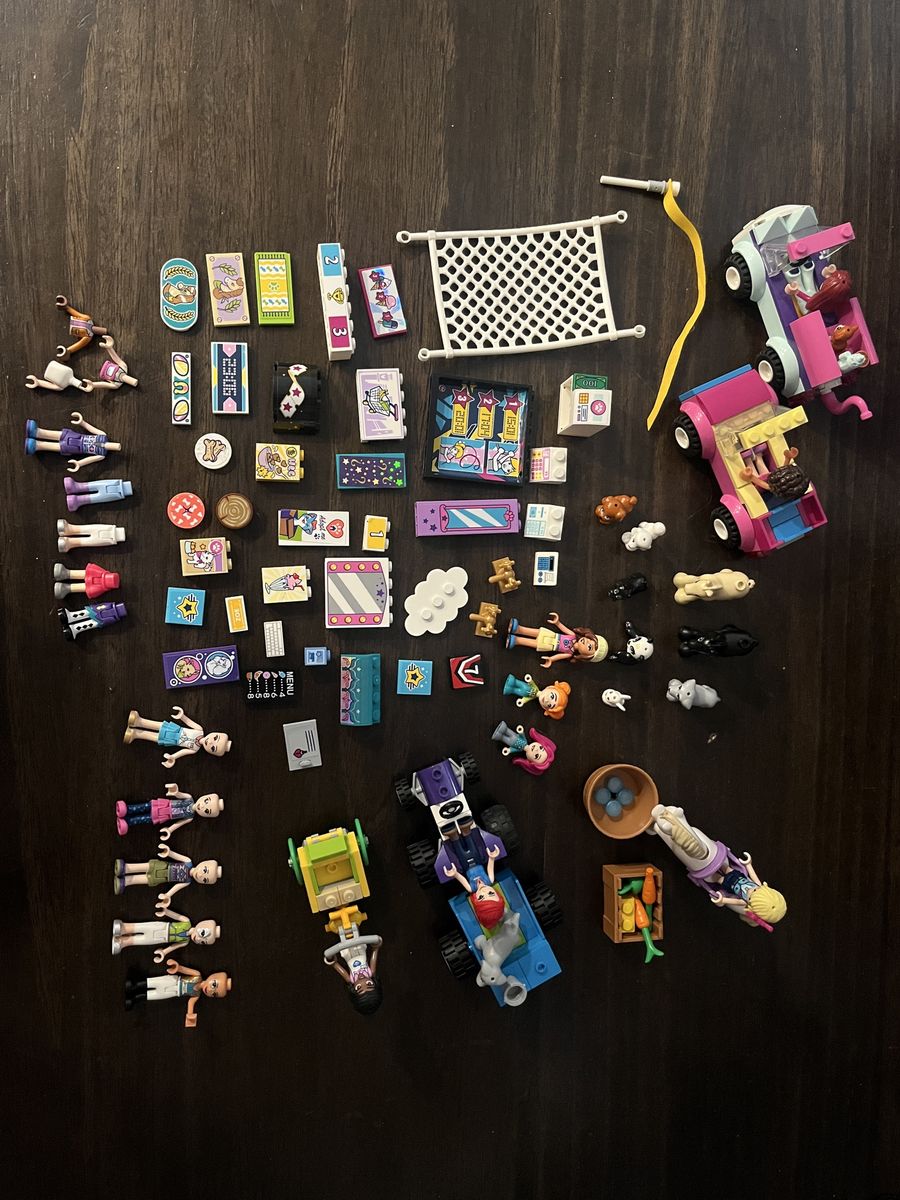 LEGO Friends Mixed Minifigures Parts Vehicles and Accessories Lot