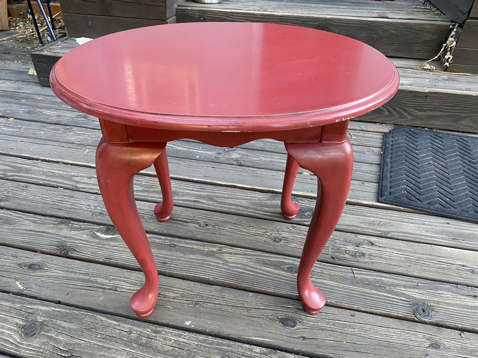 Red coffee table