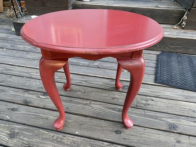 Red coffee table