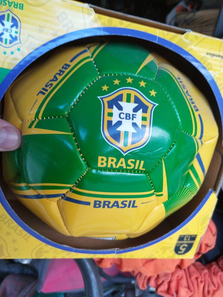 Brasil CBF Soccer Ball Green & Yellow Brazil Fan Football futbol Futebol Seleção Brasileira Brazil