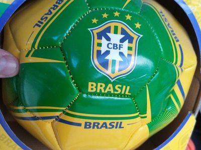 Brasil CBF Soccer Ball Green & Yellow Brazil Fan Football futbol Futebol Seleção Brasileira Brazil