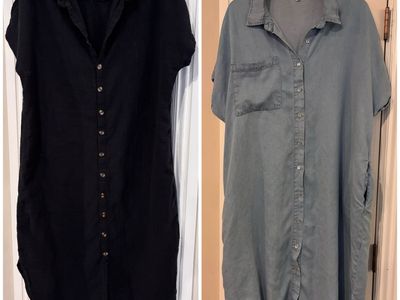 Women’s XXL Shirt Dresses Perfect For Summer $10 Each