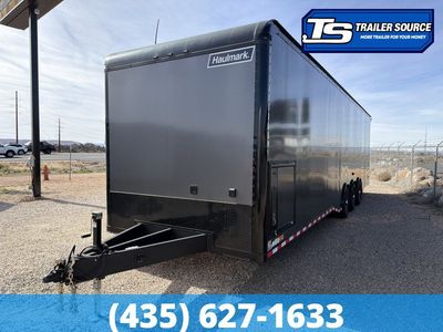 8.5x34 Haulmark Edge Turbo Pkg Premium Enclosed Race Car Hauler Trailer - 7'10" Interior - 21K GVWR -