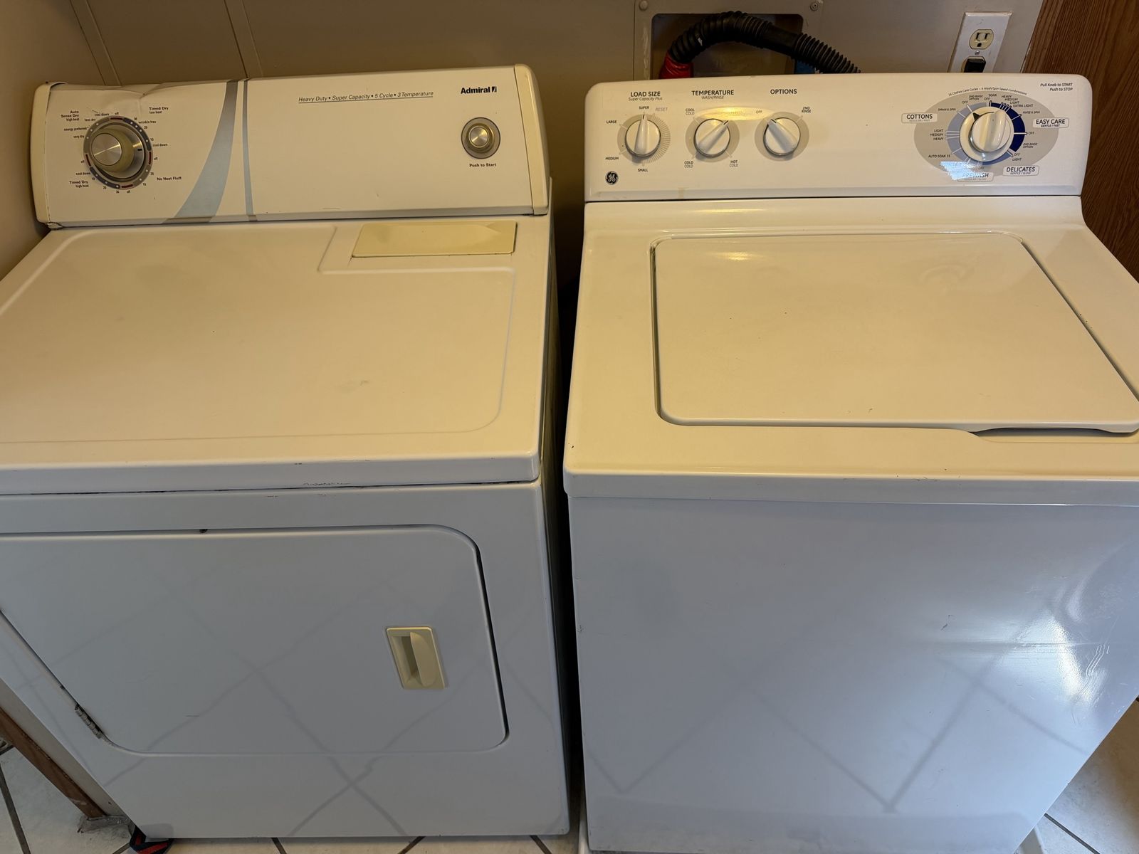 Washer & Dryer pending