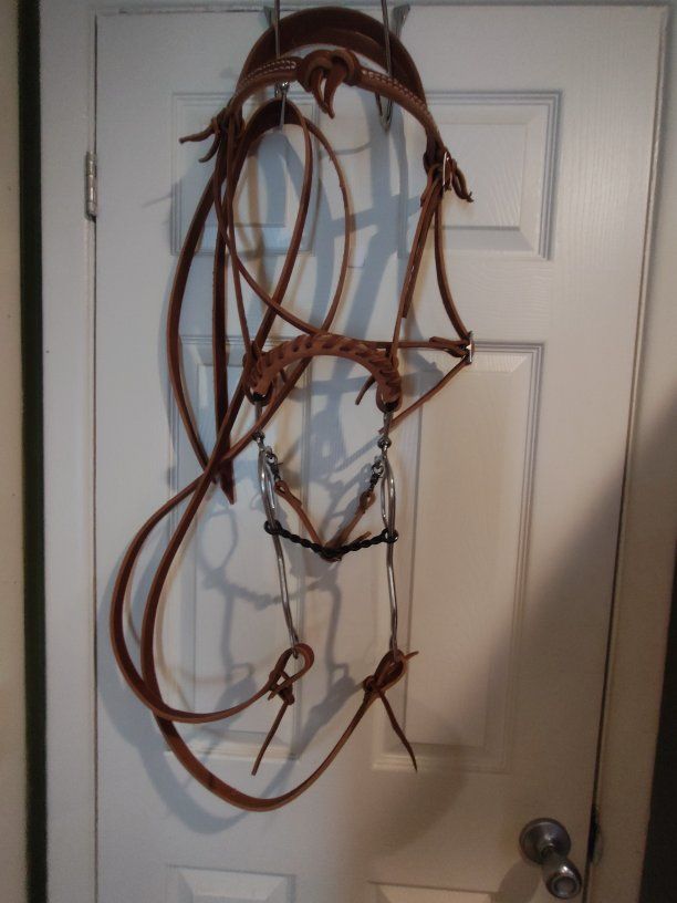 Western Leather hackamore Bridle & Reins