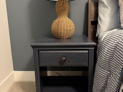 Navy Blue Nightstand