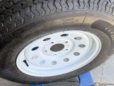 Trailer tires with rims 15 ,,,NEVER USED